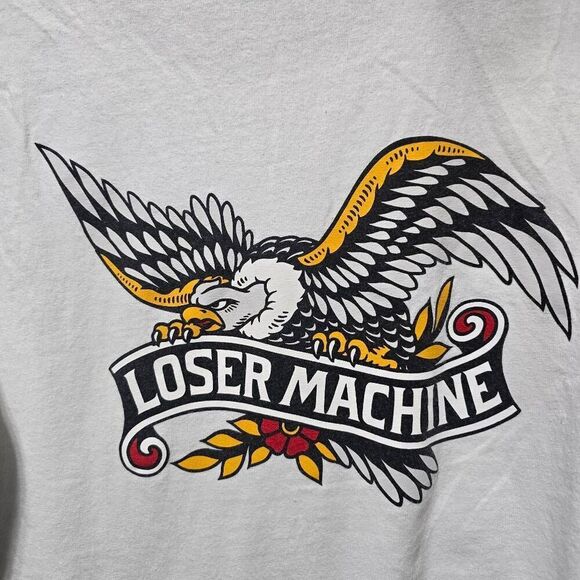 Loser Machine Urban Outfitters White Graphic Eagle Tank Top - Picture 4 of 6